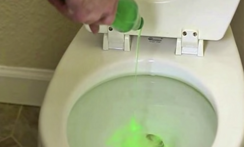 Put a cloth with vinegar in your toilet and see what happens next